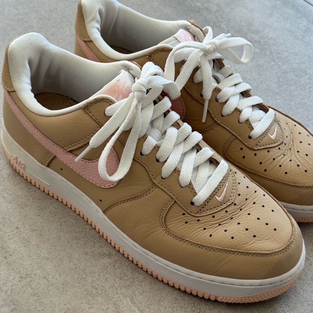 Nike kith AF1 retro sneakers Tan and Pink Sneakers